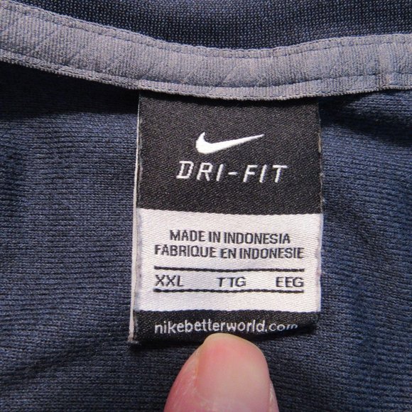 Nike Dri-Fit Men’s 2XL Mock Neck 1/4 Zip Polo - Picture 2 of 8